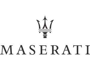 Maserati Luxury Cars Grey Logo with Serif Font